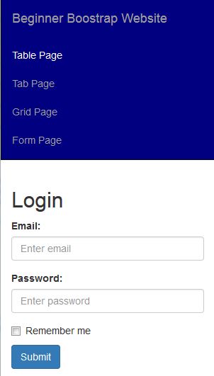 Resized Login form in Bootstrap